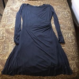 Prana Nadia Black Wrap Dress